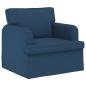 Preview: Sofa Blau 142 x 80 x 85 cm Metall