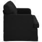 Preview: Sofa Schwarz 162 x 80 x 85 cm Stoff
