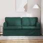 Preview: Sofa Dunkelgrün 162 x 80 x 85 cm Stoff