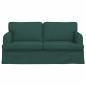 Preview: Sofa Dunkelgrün 162 x 80 x 85 cm Stoff