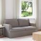 Preview: ARDEBO.de - Sofa Taupe 142 x 80 x 85 cm Metall