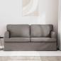 Preview: Sofa Taupe 142 x 80 x 85 cm Metall