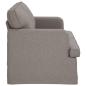 Preview: Sofa Taupe 142 x 80 x 85 cm Metall