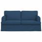 Preview: Sofa Blau 162 x 80 x 85 cm Stoff