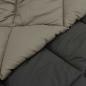 Preview: Ganzjahresbettdecke Hellgrau und Anthrazit 220 x 135 cm