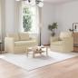 Preview: ARDEBO.de - Sofa 120cm 2 pcs Creme Metall