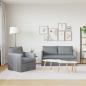 Preview: Sofa Set 2 stk. Hellgrau Stoff