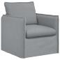 Preview: Sofa Set 2 stk. Hellgrau Stoff