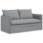 Preview: Sofa Set 2 stk. Hellgrau Stoff