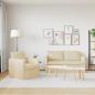 Preview: Sofa Set 2 stk. Creme Stoff