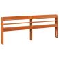 Preview: Bettrahmen mit Regal Wachsbraun 200 x 200 cm Massivholz Kiefer