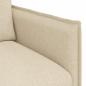Preview: Sofa 60cm Creme Metall