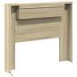 Preview: Kopfteil-Schrank mit LED Sonoma Holzwerkstoff