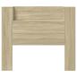 Preview: Kopfteil-Schrank mit LED Sonoma Holzwerkstoff
