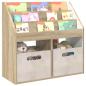 Preview: ARDEBO.de - Kinderregal Sonoma-Eiche 72,5 x 29,5 x 69 cm Holzwerkstoff