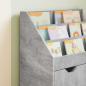 Preview: ARDEBO.de - Kinderregal Beton Grau 60 x 29,5 x 69 cm Holzwerkstoff