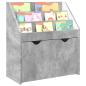 Preview: Kinderregal Beton Grau 60 x 29,5 x 69 cm Holzwerkstoff