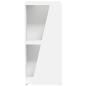 Preview: Seitenregal 33 x 32 x 70,5 cm Holzwerkstoff Wei?