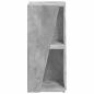 Preview: Seitenregal Beton Grau 33 x 32 x 70,5 cm Holzwerkstoff