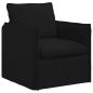 Preview: Sofa 120cm 2 pcs Schwarz Metall