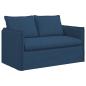 Preview: Sofa 120cm 2 pcs Blau Metall