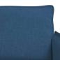 Preview: Sofa 120cm 2 pcs Blau Metall