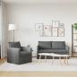 Preview: Sofa 140cm 2 pcs Dunkelgrau Metall