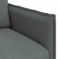 Preview: Sofa 140cm 2 pcs Dunkelgrau Metall