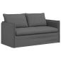 Preview: Sofa 140cm 2 pcs Dunkelgrau Metall