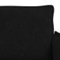 Preview: Sofa 180cm 2 pcs Schwarz Metall