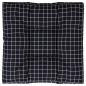 Preview: Palettenkissen Schwarz Karomuster 80x80x12 cm Stoff