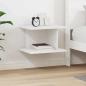 Preview: ARDEBO.de - Nachttisch Weiß 40 x 30 x 25 cm Holzwerkstoff