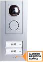 Preview: ARDEBO.de M-E Vistus VD-ALU-6720-S Video-Türsprechanlage-Set 7, 2-Familienhaus, silber (41176)