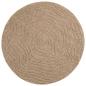 Preview: Bereichsteppiche Rund Moiré Natur Ø 120 CM