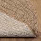 Preview: Bereichsteppiche Rund Moiré Natur Ø 120 CM