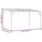 Preview: Pavillon mit Dach Anthrazit 4x3x2,5 m Aluminium und Stahl