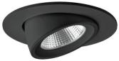 Preview: ARDEBO.de Brumberg KARYL LED-Einbaustrahler 350 mA, 13W, 1320lm, 36°, 3.000K, rund, dreh- und schwenkbar, schwarz matt (12401083)