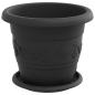 Preview: Blumentöpfe 6 pcs Schwarz Ø 26 x 21,5 cm Kunststoff