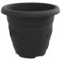 Preview: Blumentöpfe 6 pcs Schwarz Ø 26 x 21,5 cm Kunststoff