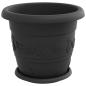 Preview: Blumentöpfe 24 pcs Schwarz Ø 26 x 21,5 cm Kunststoff