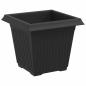 Preview: Quadratischer Blumentopf 6 pcs Schwarz 43 x 43 x 33,5 cm