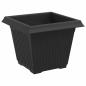 Preview: Quadratischer Blumentopf 6 pcs Schwarz 43 x 43 x 33,5 cm