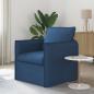 Preview: ARDEBO.de - Sofa 60cm Blau Metall