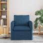 Preview: Sofa 60cm Blau Metall