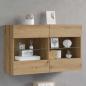 Preview: ARDEBO.de - TV-Wandschrank Artisan-Eiche 98,5 x 30 x 60,5 cm Holzwerkstoff