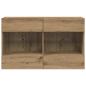 Preview: TV-Wandschrank Artisan-Eiche 98,5 x 30 x 60,5 cm Holzwerkstoff
