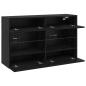 Preview: TV-Wandschrank Schwarz Eichen-Optik 98,5 x 30 x 60,5 cm