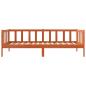 Preview: Bettrahmen Wachsbraun 80 x 200 cm Massives Kiefernholz