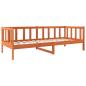 Preview: Bettrahmen Wachsbraun 90 x 190 cm Massives Kiefernholz
