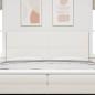 Preview: Kopfteil mit Kopfteil Creme 200 cm Kunstleder